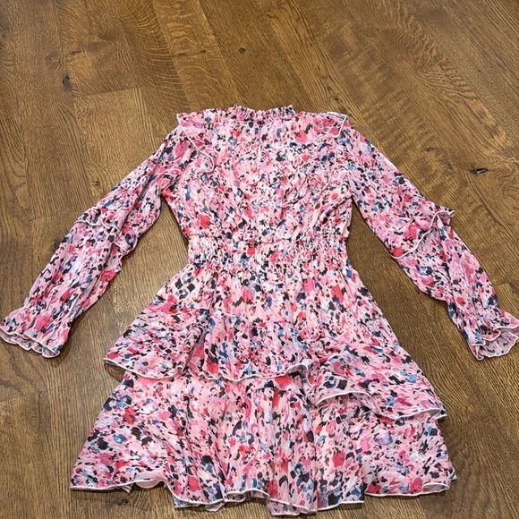 Aqua Girls Girls Dress Pink Blue and Black Size Small - Picture 2 of 3